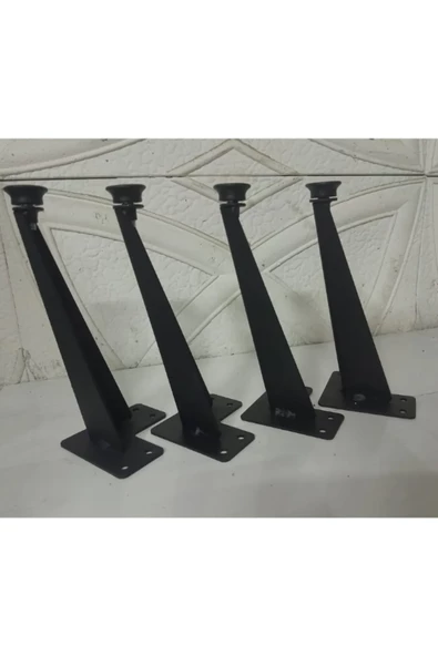 4 Adet Dekoratif Metal TV Ünitesi-Sehpa-Mobilya Ayağı - 2