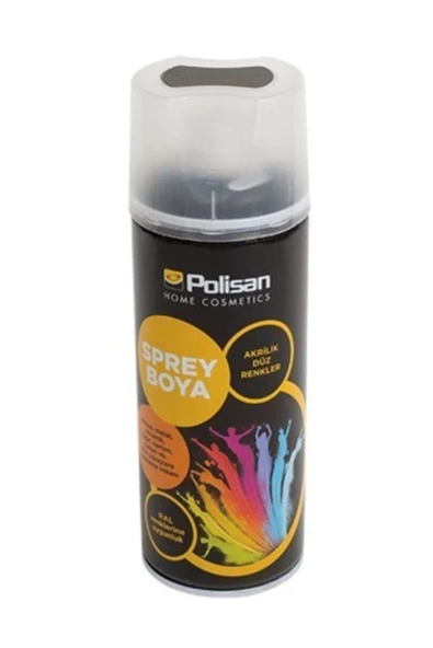 Polisan Akrilik Sprey Boya Parlak Siyah (Ral9005) 400 Ml
