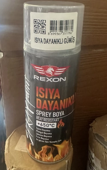 Rexon Sprey Boya Isıya Dayanıklı Gümüş 400ml