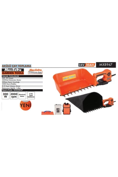Max Extra MX8967 24V Akülü Çay Toplama Makinesi - 2