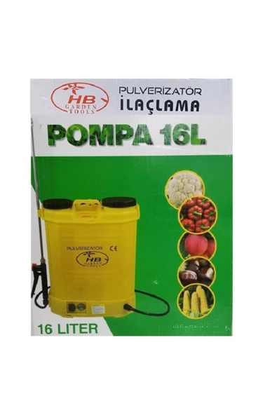 Hb Garden Tools 16 Lt Hb Akülü Şarjlı Sırta Takılan Su Ilaç Dezenfektan Ilaçlama Pompası Kutulu - 3
