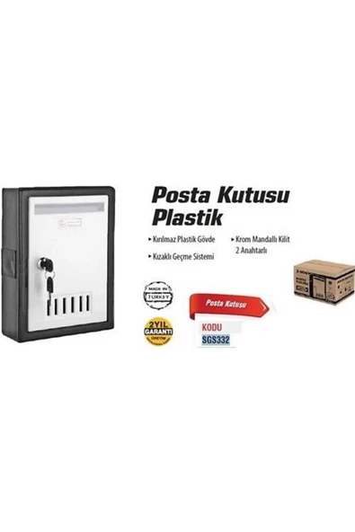 Sgs Posta Kutusu 332 Plastik Iki Anahtarlı - Resim 2