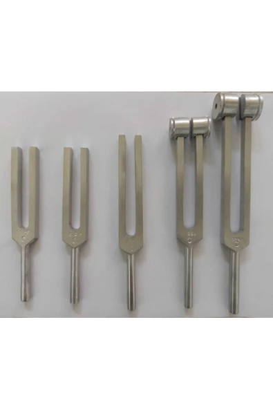 5'li Diapozon Set Frekans 128, 256, 512, 1024 Ve 2048