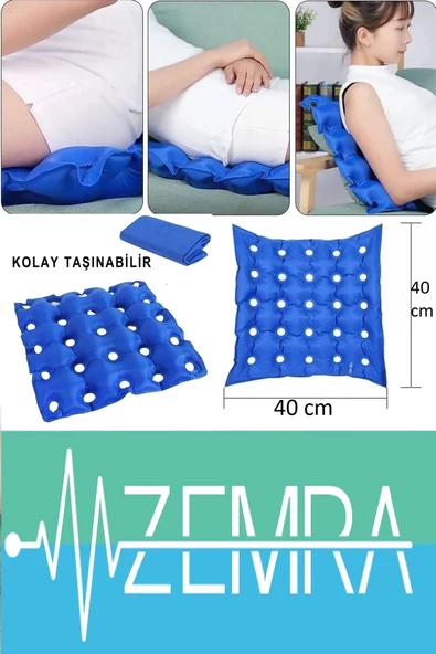 Tekerlekli Sandalye Havalı Oturma Minderi - Şişme Minder - Seyahat Minderi - 6