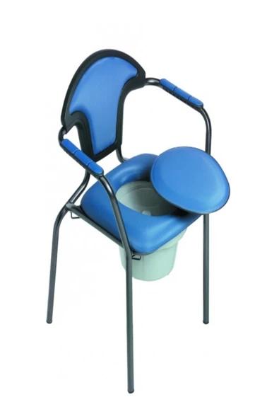 30102 Open Klozetli Sandalye BOY AYARLI Gri - Mavi renk - 4