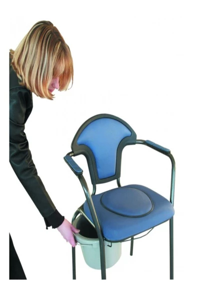 30102 Open Klozetli Sandalye BOY AYARLI Gri - Mavi renk - 6