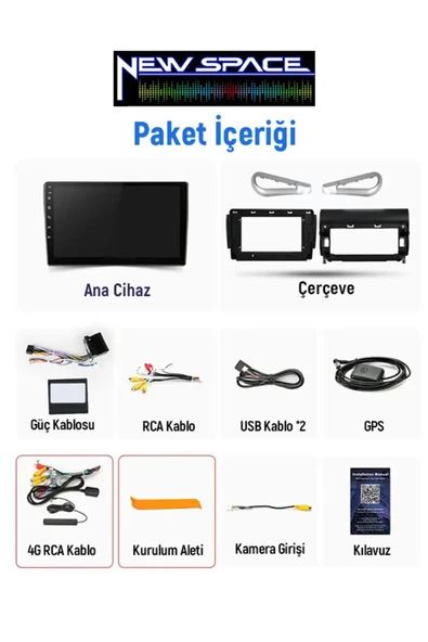 PEUGEOT 208-2008 ANDROİD 4GB RAM 64GB ROM 8 ÇEKİRDEK CARPLAY MULTİMEDYA - 2
