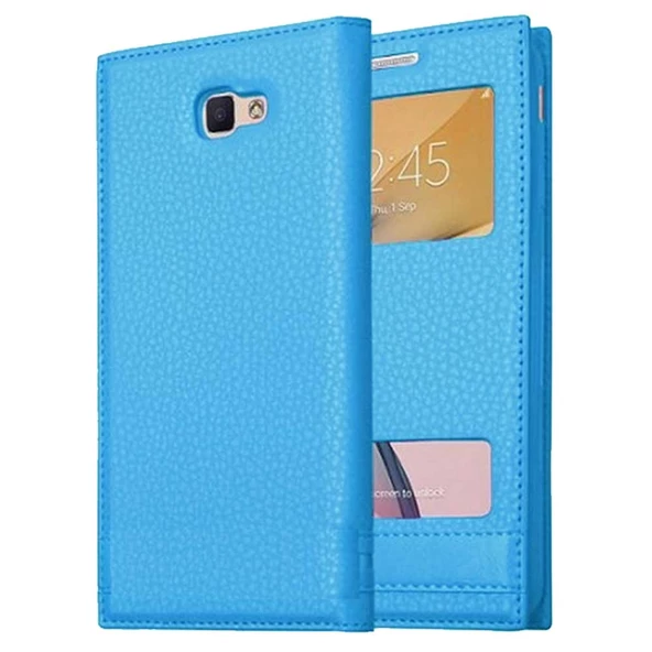 Samsung Galaxy A3 2016 A310 Uyumlu Pencereli Kapaklı Magnum Kılıf - Resim 6