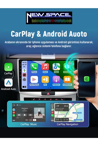 RENAULT CLİO 4 ANDROİD (2013-2015) Uyumlu 2GB RAM 32GB ROM CARPLAY MULTİMEDYA - Resim 4