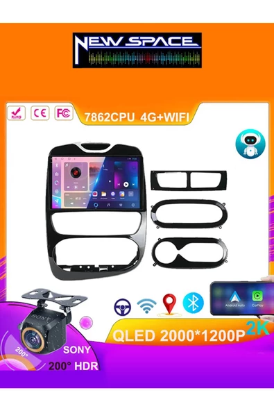 RENAULT CLİO 4 ANDROİD (2016-2019) 8GB RAM 128GB ROM CARPLAY MULTİMEDYA