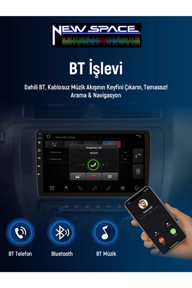 HONDA FD 6 Uyumlu ANDROİD 6GB RAM 128GB ROM 8 ÇEKİRDEK CARPLAY MULTİMEDYA - Resim 3
