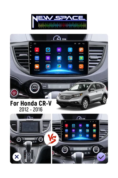 HONDA CRV  Uyumlu NEW ANDROİD 2GB RAM 32GB ROM CARPLAY NACİGASYON MULTİMEDYA - Resim 2