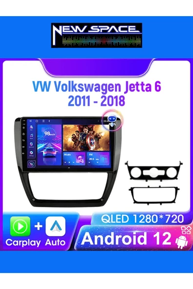 VOLKSWAGEN JETTA ANDROİD 4GB RAM 64GB ROM 8 ÇEKİRDEK CARPLAY MULTİMEDYA ürün görseli