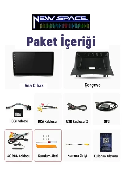 RENAULT MEGANE 2 ANDROİD 6GB RAM 128GB ROM 8 ÇEKİRDEK CARPLAY MULTİMEDYA - Resim 2