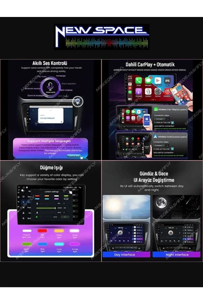 VOLKSWAGEN PASSAT B8 ANDROİD 4GB RAM 64GB ROM 8 ÇEKİRDEK CARPLAY MULTİMEDYA - 4