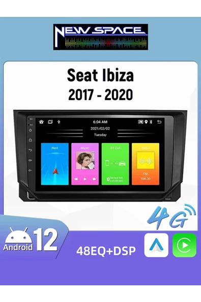 SEAT İBİZA ANDROİD 6GB RAM 128GB ROM 8 ÇEKİRDEK CARPLAY MULTİMEDYA ürün görseli