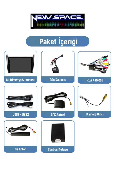 Volkswagen Polo Uyumlu Androi?d 2gb Ram 332gb Rom Carplay Navi?gasyon Multi?medya - Resim 2