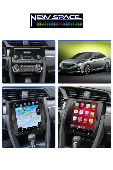 Honda Fc 5 Uyumlu Androi?d 2gb Ram 32gb Rom Carplay Navi?gasyon Tesla Multi?medya - 2