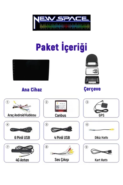 RENAULT CLİO 3 ANDROİD 6GB RAM 128GB ROM 8 ÇEKİRDEK CARPLAY MULTİMEDYA - Resim 4