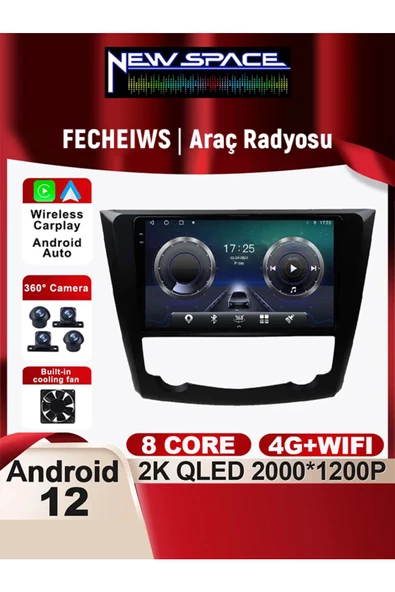 RENAULT KADJAR ANDROİD 4GB RAM 64GB ROM 8 ÇEKİRDEK CARPLAY MULTİMEDYA ürün görseli