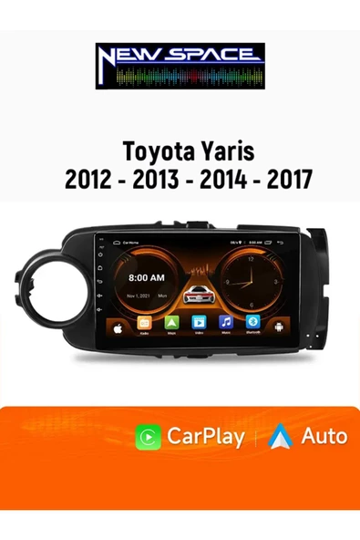 TOYOTA YARİS ANDROİD 6GB RAM 128GB ROM 8 ÇEKİRDEK CARPLAY MULTİMEDYA