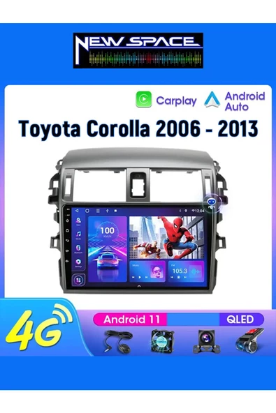 TOYOTA COROLLA ANDROİD 6GB RAM 128GB ROM 8 ÇEKİRDEK CARPLAY MULTİMEDYA - 1
