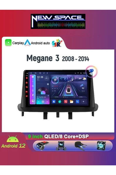 RENAULT FLUENCE ANDROİD 4GB RAM 64GB ROM 8 ÇEKİRDE CARPLAY MULTİMEDYA ürün görseli