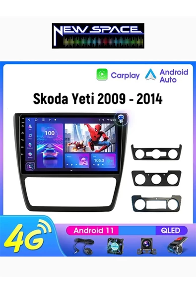 SKODA YETİ ANDROİD 6GB RAM 128GB ROM 8 ÇEKİRDEK CARPLAY MULTİMEDYA ürün görseli