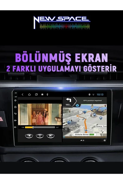 TOYOTA COROLLA ANDROİD 2GB RAM 32GB ROM NAVİGASYON CARPLAY MULTİMEDYA - Resim 3