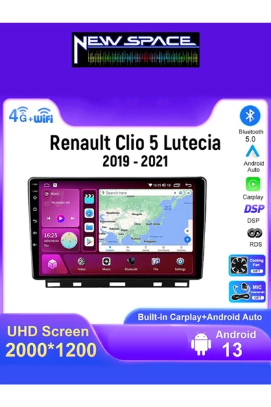 RENAULT CLİO 5 ANDROİD 8GB RAM 128GB ROM 8 ÇEKİRDEK CARPLAY MULTİMEDYA