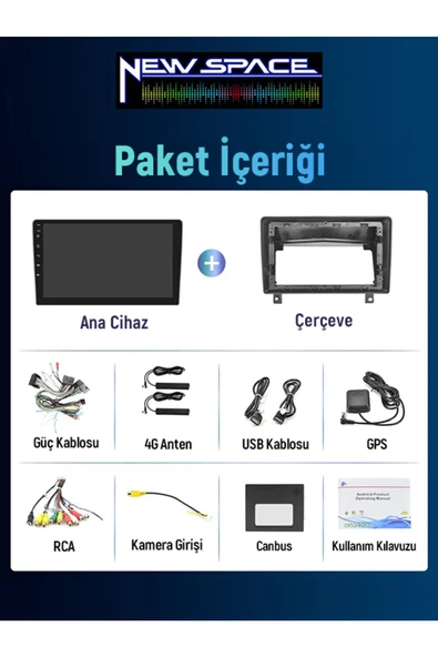 OPEL ASTRA H ANDROİD 2GB RAM 32GB ROM CARPLAY NAVİGASYON MULTİMEDYA - Resim 2