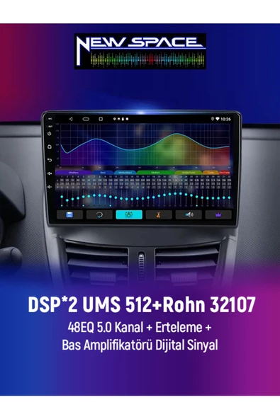 PEUGEOT 207 ANDROİD 6GB RAM 128GB ROM 8 ÇEKİRDEK CARPLAY MULTİMEDYA - 3