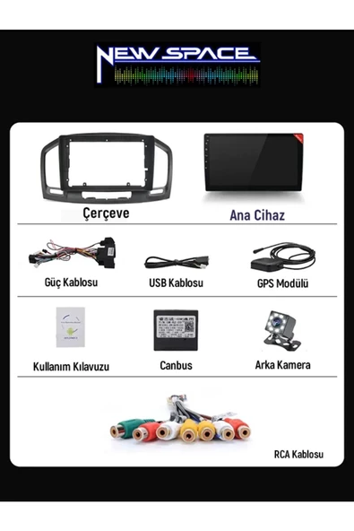 OPEL İNSİGNİA ANDROİD 2GB RAM 32GB ROM CARPLAY NAVİGASYON MULTİMEDYA - Resim 2