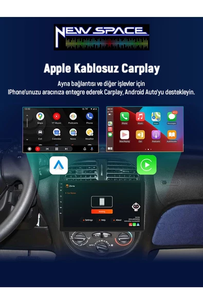 PEUGEOT 206 ANDROİD 8GB RAM 128GB ROM 8 ÇEKİRDEK CARPLAY MULTİMEDYA - Resim 3