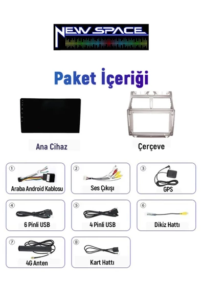 PEUGEOT 307 ANDROİD 8GB RAM 128GB ROM 8 ÇEKİRDEK CARPLAY MULTİMEDYA - Resim 2