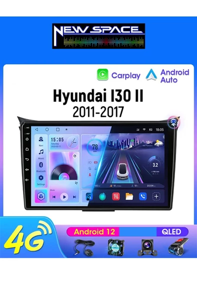 HYUNDAİ İ30 ANDROİD 4GB RAM 64GB ROM 8 ÇEKİRDEK CARPLAY MULTİMEDYA