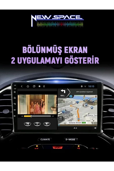NİSSAN JUKE ANDROİD 8GB RAM 128GB ROM 8 ÇEKİRDEK CARPLAY MULTİMEDYA - Resim 3
