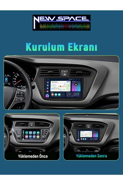 HYUNDAİ İ20 Uyumlu ANDROİD 8GB RAM 128GB ROM 8 ÇEKİRDEK CARPLAY MULTİMEDYA - 2