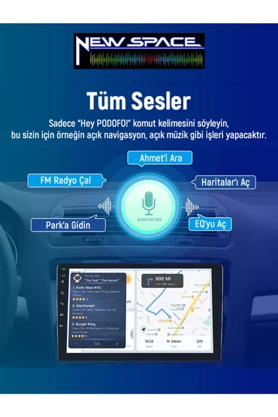 HYUNDAİ TUCSON ANDROİD 4GB RAM 64GB ROM 8 ÇEKİRDEK CARPLAY MULTİMEDYA - 3