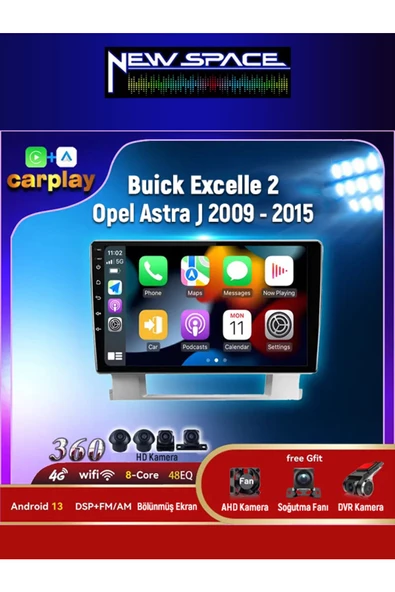 OPEL ASTRA J ANDROİD 4GB RAM 64GB ROM 8 ÇEKİRDEK CARPLAY MULTİMEDYA ürün görseli