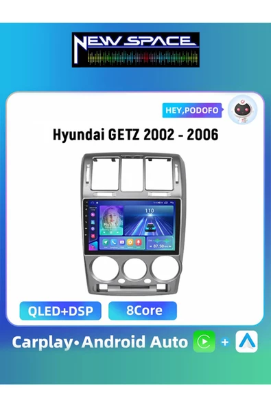HYUNDAİ GETZ ANDROİD 4GB RAM 64GB ROM 8 ÇEKİRDEK CARPLAY MULTİMEDYA UYUMLU ürün görseli