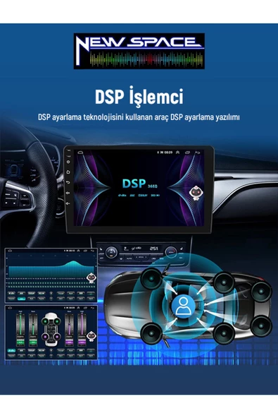 HYUNDAİ İ10 uyumlu ANDROİD 6GB RAM 128GB ROM 8 ÇEKİRDEK CARPLAY MULTİMEDYA - Resim 4