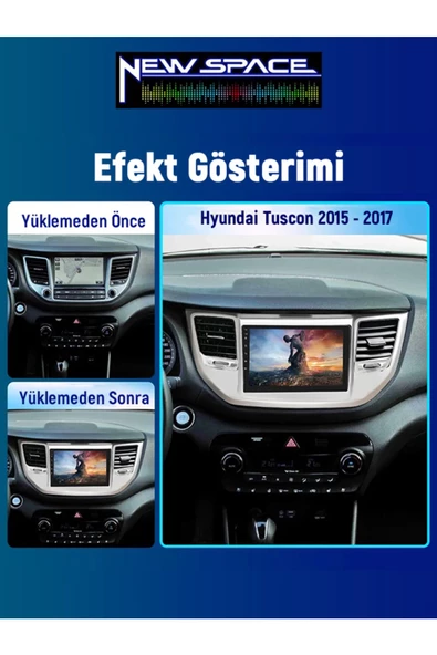 HYUNDAİ TUCSON ANDROİD 6GB RAM 128GB ROM 8 ÇEKİRDEK CARPLAY MULTİMEDYA - Resim 2