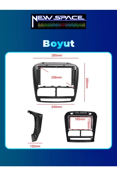 FİAT DOBLO D3 ANDROİD 8GB RAM 128GB ROM 8 ÇEKİRDEK CARPLAY MULTİMEDYA - Resim 2