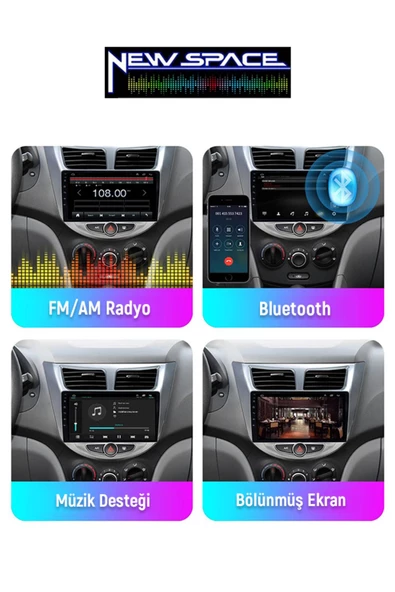 HYUNDAİ ACCENT BLUE Uyumlu 4GB RAM 64GB ROM 8 ÇEKİRDE ANDROİD MULTİMEDYA - Resim 3