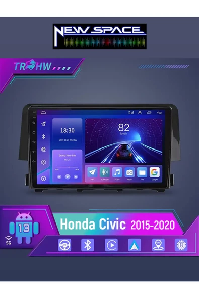 HONDA FC 5 ANDROİD 4GB RAM 64GB ROM 8 ÇEKİRDEK CARPLAY MULTİMEDYA