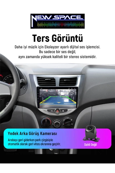 HYUNDAİ ACCENT BLUE Uyumlu 4GB RAM 64GB ROM 8 ÇEKİRDE ANDROİD MULTİMEDYA - Resim 4