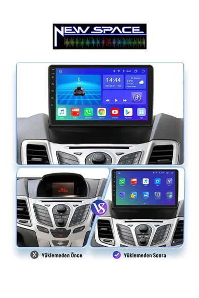 FORD FİESTA ANDROİD 4GB RAM 64GB ROM 8 ÇEKİRDE CARPLAY MULTİMEDYA - 4