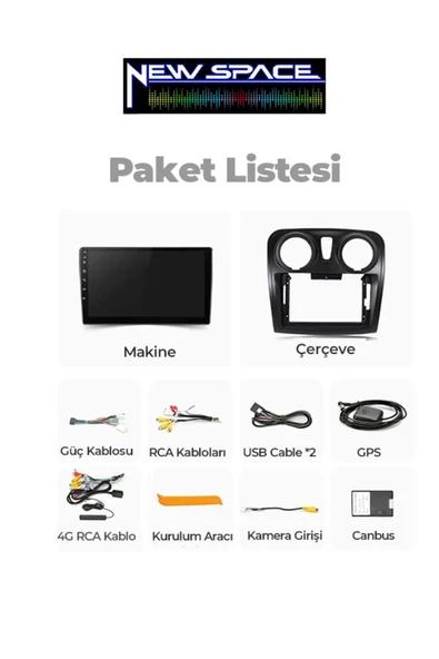 DACİA DOKKER 8GB RAM 128GB ROM 8 ÇEKİRDEK ANDROİD CARPLAY MULTİMEDYA - Resim 2