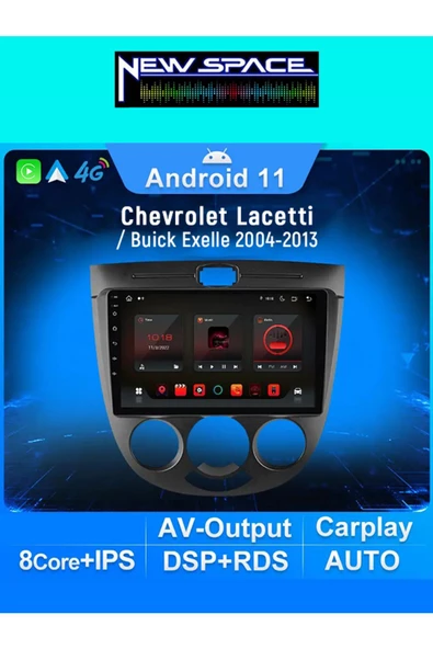 CHEVROLET LACETTİ Uyumlu 8GB RAM 128GB ROM 8 ÇEKİRDEK ANDROİD MULTİMEDYA - 1